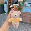 Chaveiro Pingente Urso de Suéter Fofo Brinquedo de Pelúcia Desenho Animado Pingente de Bolsa Chaveiro Brinquedo Boneca
