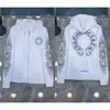 Comércio Exterior Transfronteiriço 2026 Verão Novo Estilo Moletom com Estampa Cruzada Jaqueta Moletom com Capuz Zíper Casal Marca Casual Tendência