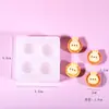 Mini Molde de Pinza para Postre de Pan Artificial Nariz Pequeño Dibujo Animado Pastel DIY Molde de Silicona de Grado Alimenticio Hecho a Mano