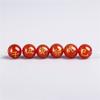 Ágata roja natural 12 cuentas sueltas del zodiaco, pulsera DIY, joyería con cuentas, cuentas espaciadoras, material de cuentas