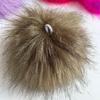 Chapéu Acessórios Versátil Fox White Fur Ball Imitação Animal Spring Rubber Tendon Fluffy Ball Rubber Tendon DIY Hair Acessórios