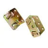 Suministro de accesorios para muebles cama colgante color invisible zinc bisagra de cama 70mm cama infantil colgante conexión cama de madera lámina de hierro código de esquina de cama