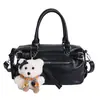 Bolsa Boston Fashion e Estilosa 2026 Primavera/Verão Nova Versão Coreana Fresca e Única Bolsa de Ombro Chique Bolsa Transversal