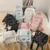 Mochila Escolar Estilo Japonés Ins Nicho Nueva de Alto Valor Fresca Dulce Estrella para Estudiantes de Secundaria y Preparatoria