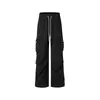 Ropa de Hombre Jie Zhan Pantalones Funcionales Impermeables de Pierna Curva 26 Otoño Nueva Marca de Moda Exteriores Sueltos Casuales de Pierna Ancha
