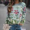 Comercio exterior transfronterizo 2024 otoño e invierno nuevo Amazon TEMU popular para mujer suéter con estampado floral 3D para mujer