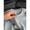 Camiseta de Verano para Hombre Estilo Americano Cleanfit de Manga Corta Marca de Moda Patchwork Desconstruido Cuello Pequeño Manga Media de Trabajo Pesado