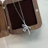Collar Cuadrado de Diamante con Lazo de Plata de Ley S925 para Mujer, Diseño Puro y de Moda de Nicho de Verano, Cadena Brillante para Clavícula de Diamante para Mujer