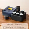 Juego de Té Portátil para Viaje Juego Pequeño Tetera para Exteriores Taza de Té Sencilla Personal para Acampar Taza Rápida Una Tetera Cuatro Tazas