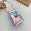 Bolsa de teléfono móvil de PVC transparente, bolsa de hombro láser para mujer, bolso cruzado para mujer, logo imprimible, nuevo de verano 2023