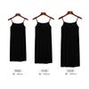 Saia de suspensório de assentamento modal de verão feminina saia interna de comprimento médio solta sem mangas saia plus size vestido