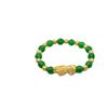 Pulsera de oro arena de Vietnam pulsera latón chapado en oro moda temperamento para hombres y mujeres pulsera de calcedonia roja verde joyería