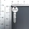 Accesorios de aleación para joyería DIY collar PENDIENTE LLAVE simulación LOVE pulsera pasador de pelo cremallera colgante decorativo