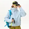 Chamarra Corta Cortavientos para Mujer Súper Bonita Talla Pequeña Conjunto de Dos Piezas 3 en 1 Ropa para Exteriores Estilo Americano Impermeable Cortavientos Ropa de Montañismo
