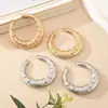 Pendientes de Aro Lisos con Textura Estilo Dulce y Fresco Chica Picante, Moda de Alta Gama para Asistir a Banquetes y Fiestas