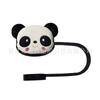 Comercio electrónico transfronterizo caricatura lindo panda tapa de goma para popote 8mm10mm a prueba de polvo joya para popote tubo recto joyería diy