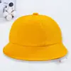 Sombrero Amarillo Pequeño Sombrero de Jardín de Infancia Logo Personalizado Estudiante de Escuela Primaria Maruko Japonés Sombrero de Pescador Protección Solar Primavera y Verano Sombrero para Niños