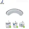 Filtro Dispensador de Água para Animais de Estimação Lua Semicircular Esponja Filtrante de Três Camadas Mais Carvão Ativado Acessórios de Reposição para Dispensador de Água Filtro
