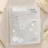 Álbum de Tarjetas de Hojas Sueltas PP de Sarga A5 Estrella Cereza Ángel Álbum de Fotos 3 pulgadas Estrella Tarjeta Pequeña Álbum de Almacenamiento de Fotos Polaroid