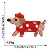 Dibujo Animado Autoadhesivo Mini Lindo Perrito DIY Accesorios de Ropa Decoración Funda de Teléfono Taza de Agua Parche Parche de Tela Bordado