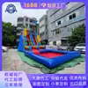Tobogán acuático inflable comercial con temática oceánica, mercado acuático, instalaciones de juegos acuáticos para campamentos, disponibles descuentos por volumen