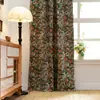 Decoración Navideña Americana Country Más Vendida de Amazon Dormitorio Sala de Estar Cortinas con Estampado Floral Blackout para Ventana Abuhardillada Venta al por Mayor de Fábrica