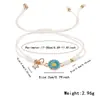 Pulsera Cruzada para Mujer de Gama Alta Simple Joyería para Estudiantes Regalo para Mejor Amiga Pulsera Tejida de Margarita Pequeña
