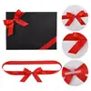 Poliéster con Lazo de Doble Oreja Empaque de Caja de Regalo Nudo Cinta Hecha a Mano Lazo de Doble Capa Acabado Elástico Cuerda Elástica