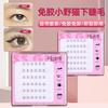 Cílios Inferiores Autoadesivos Sem Cola com Design Segmentado Natural e Vibrante, Pré-cortados com Hastes Transparentes, Cílios Postiços para um Look Natural nos Cantos Externos dos Olhos