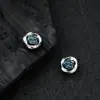 Brilhante Clipe de Orelha Mobius para Homens, High-End, Versátil, Brincos com Design Moderno e Personalizado para Mulheres, Tendência de Joias Magnéticas