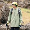 IZEXX Moda Marca Primavera Urbano Commuter Meio Zíper Manga Comprida T-shirt Leve Secagem Rápida Elástico Anti-rugas Protetor Solar Top