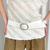 Cinturón ancho de alta gama estilo coreano retro para mujer con vestido de gamuza y jeans, cinturilla para la cintura, cinturón versátil