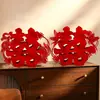 Decoración de mesa de boda para la sala de estar y la suite nupcial, adornos tridimensionales de dragón y fénix con el carácter "feliz" para el dormitorio, decoración de mesa de compromiso