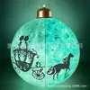 Nueva Bola Luminosa de Halloween Luz LED Patio Exterior Luna Murciélago Cabeza de Calabaza Castillo PVC Hinchable Bola de Navidad