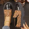 Comercio electrónico transfronterizo, talla grande, nueva colección primavera/otoño 2026, mocasines de suela gruesa para mujer, estilo europeo y americano, mocasines slip-on de moda