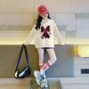Sudadera para Niña Otoño Manga Larga Bebé Niña Primavera y Otoño 2025 Estilo Coreano Lazo Cuello Redondo Camiseta Básica Top para Niños
