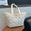 Bolsa Diamante Bolsa Tote Portátil Grande Capacidade Feminina Versátil Bolsa de Axila para Ir ao Trabalho Casual Bolsa de Ombro Comércio Exterior Transfronteiriço