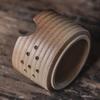 Estufa envolvente para cocinar té, tetera retro con vigas, tetera de cerámica para la salud, olla individual, estufa de carbón con fuego brillante y tetera, taza de té