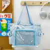Bolso bandolera de cinta estilo estudiantil bidimensional para estudiantes mujeres, adecuado para clases, viajes, desplazamientos y como bolso de hombro de gran capacidad