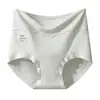 Calcinhas femininas 100% algodão, antibacterianas 10A, plus size, sem costura, cintura alta, controle de barriga, novo estilo, calcinhas tipo fio dental