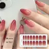 Pegatinas para Manicura en Gel sin Luz Gradiente Igual que las Celebridades de Internet Color Caramelo Pegatinas de Uñas de Verano Película de Esmalte de Uñas Duraderas Impermeables
