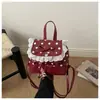 Bolso de Mano de Moda de Nicho Transfronterizo Bolso de Estudiante Nuevo Moda Simple Primavera Verano Lazo Lindo Doble Hombro
