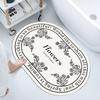Alfombrilla Absorbente Suave de Tierra de Diatomeas Alfombrilla para Piso de Baño Alfombrilla de Entrada para Baño Inodoro Alfombrilla para Puerta Alfombrilla Antideslizante Absorbente de Secado Rápido