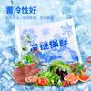 Bolsa de hielo al por mayor punto exprés especial refrigerado enfriamiento de alimentos aviación engrosamiento repetido bolsa de hielo biológico sin agua