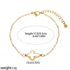Pulseira de Aço Inoxidável 316 em Formato de Coração Cor Dourada Real Colorfast Ajustável Joia de Mão para Casais Acessórios Cruzados Europeus e Americanos