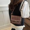 Retro Casual Hombro Combinable Texturizado 2025 Nuevo Bolso Bandolera Simple Para Desplazamiento Pequeño Bolso Cuadrado Comercio Exterior