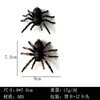 Adereços de Decoração de Halloween, Aranha Viúva Negra Simulada, Aranha Preta, Brinquedo Criativo de Novidade, Aranha Falsa, Aranha Grande