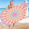 Toalla de Playa Cuadrada de Microfibra Más Vendida Transfronteriza Material de Toalla Toalla Cuadrada Impresión Digital 3D Estilo Mandala A partir de Una Pieza