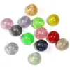 Contas acrílicas com glitter fino de 16mm, não desbotáveis, para pulseiras, colares e acessórios de cabelo feitos à mão DIY, contas redondas brilhantes