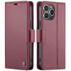 Funda de cuero con cepillo antirrobo para iPhone 14, funda con tapa para Samsung S23, funda protectora RFID Millet 13